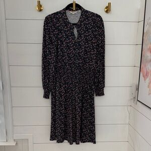 Boden Strawberry Floral Button Front Dress